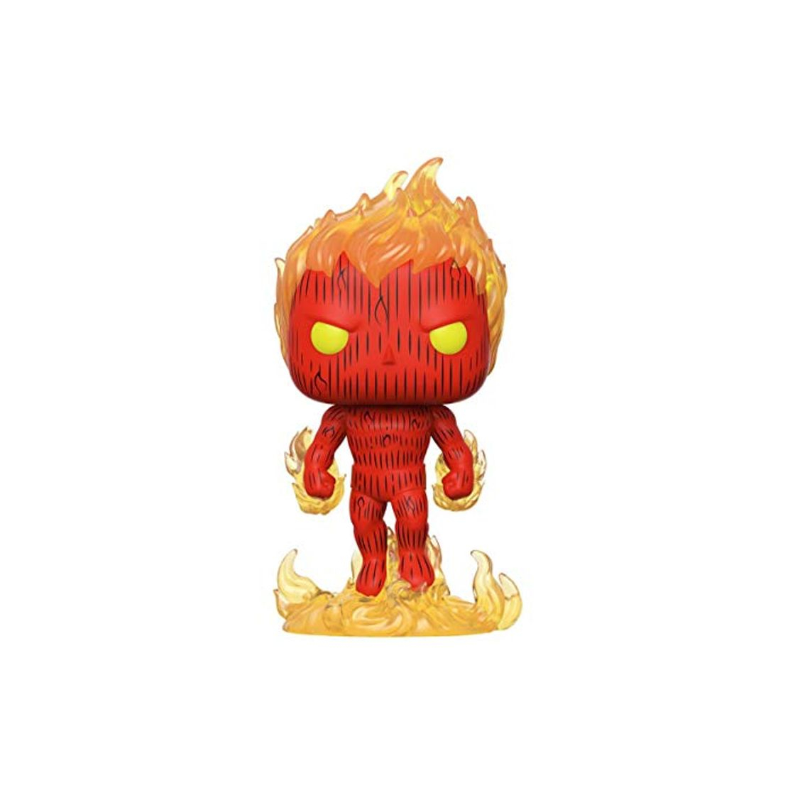 Social Funko- Pop Marvel: Fantastic Four-Human Torch Collectible Toy, Multicolor