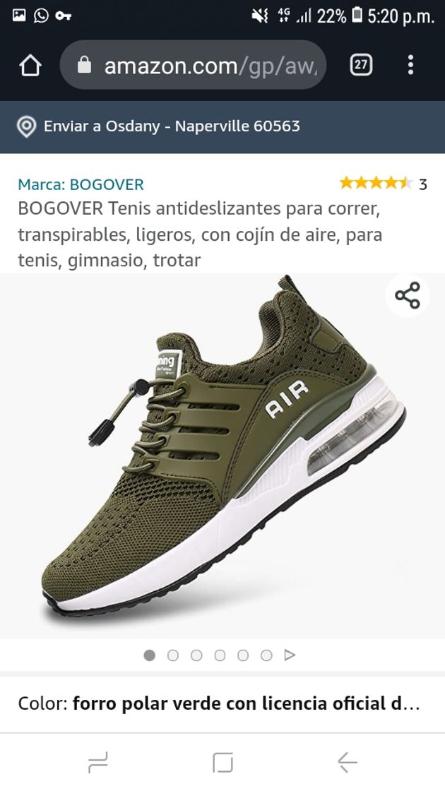 Tenis para correr