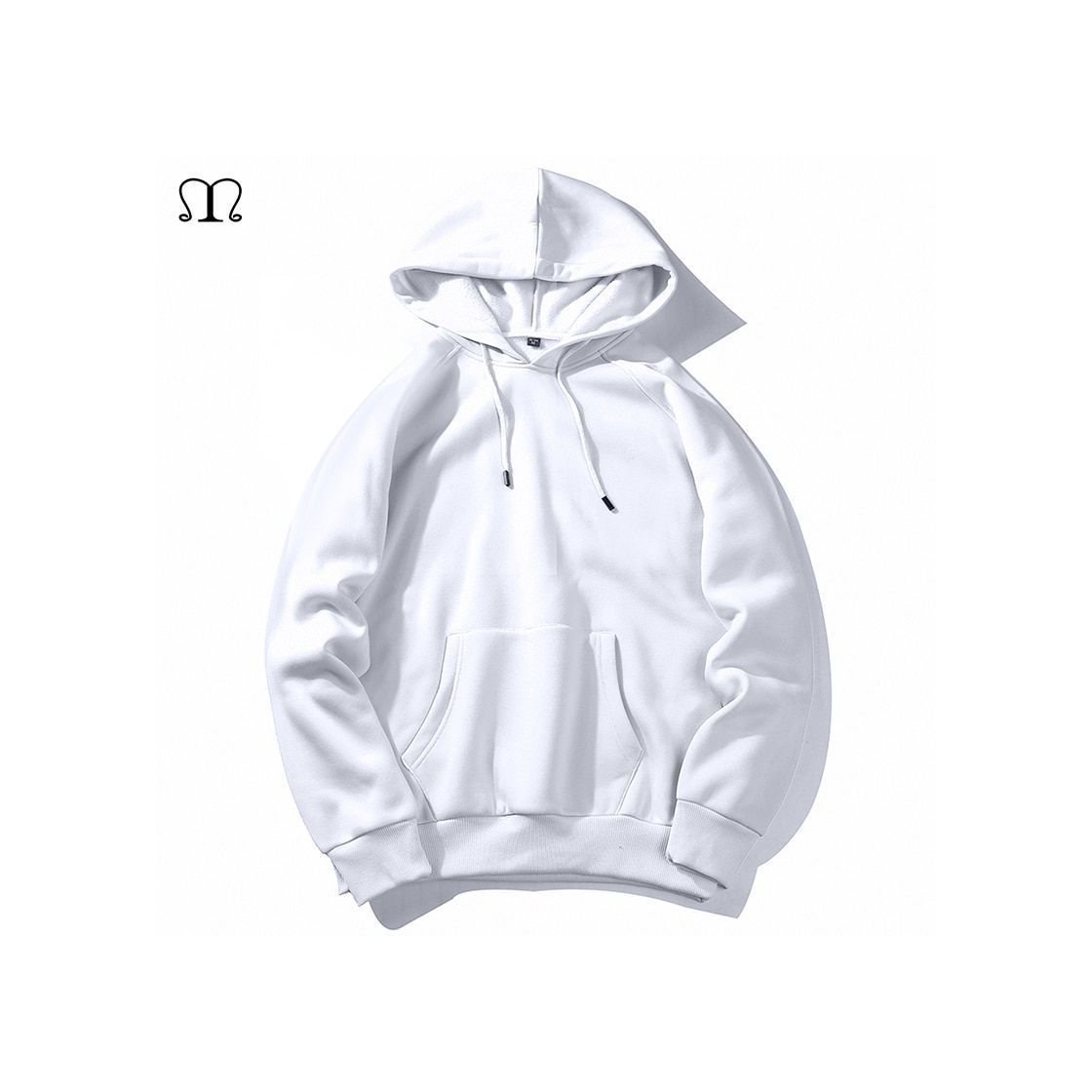 Fashion Hopereo Cálido Forro Polar Sudaderas Hombres Sudaderas 2020 Nueva Primavera Otoño Color Blanco Sólido Hip Hop Streetwear Sudadera con Capucha Ropa de Hombre de la UE Szie XXL