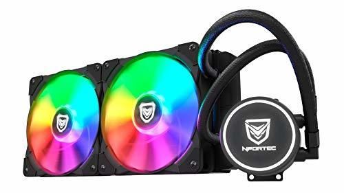 Nfortec Hydrus RGB Refrigeración Líquida 240mm con Retroiluminación RGB y Ventiladores de