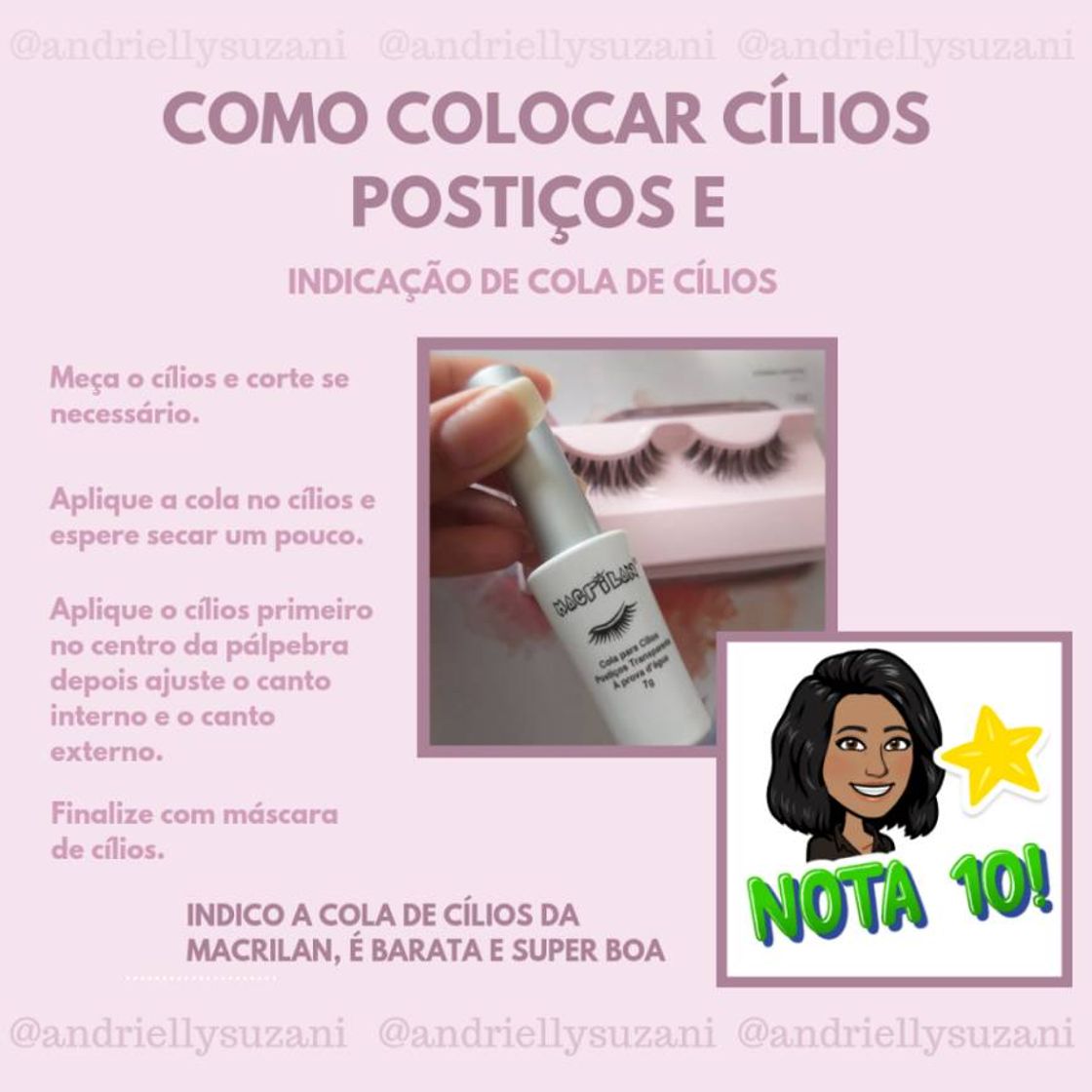 Moda Como colar cílios postiço?