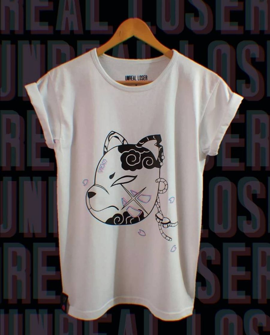 Moda Camiseta blanca Kitsune mask japanese aesthetic vaporwave