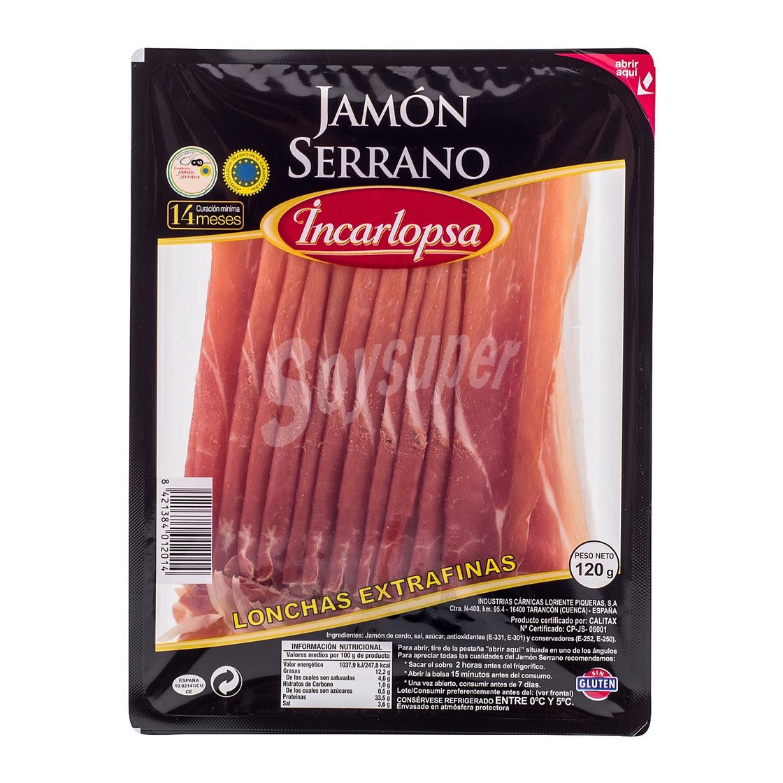 Fashion Jamón Serrano Lonchas Extrafinas - Incarlopsa