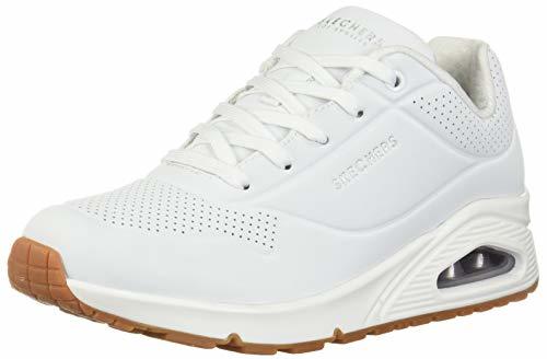 Fashion Skechers Uno- Stand on Air, Zapatillas para Mujer, Blanco