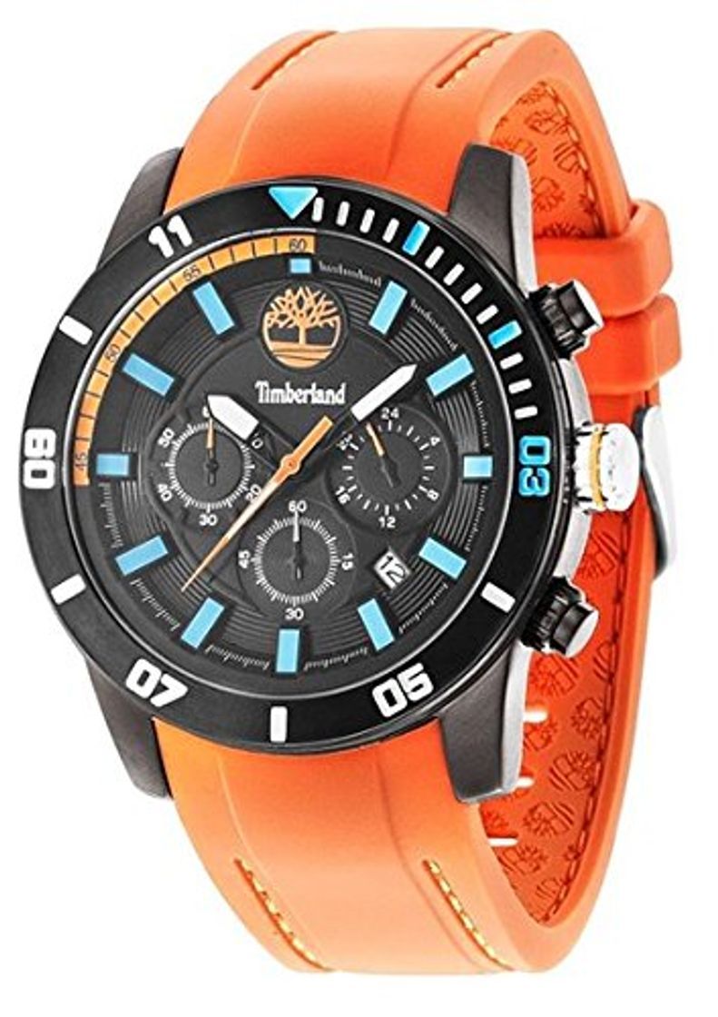 Moda Timberland Alden de cuarzo reloj de pulsera para hombre de color negro