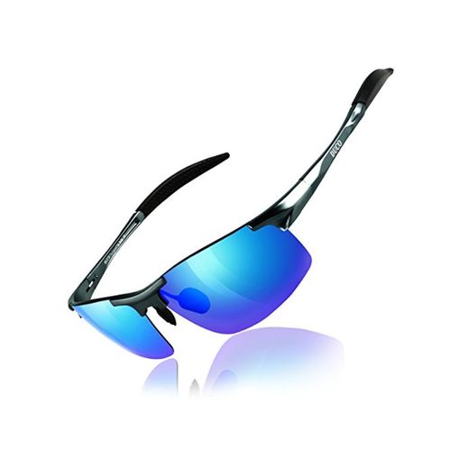 Duco Gafas de sol deportivas polarizadas para hombre con ultraligero y marco