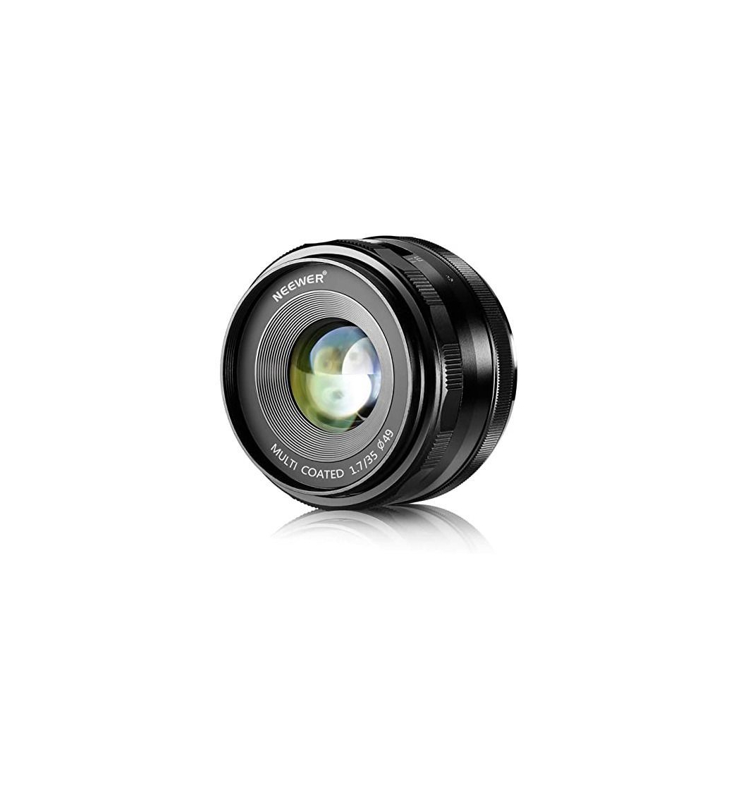 Producto Neewer® 35mm f/1.7 Enfoque Manual Primer Lente Fija para OLYMPUS y PANASONIC