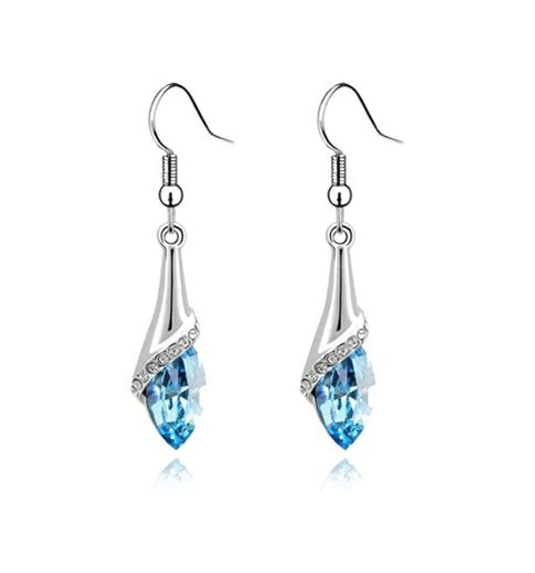 Product YAZILIND elegante joyer¨ªa de dise?o simple plata plateado gotas de agua aretes