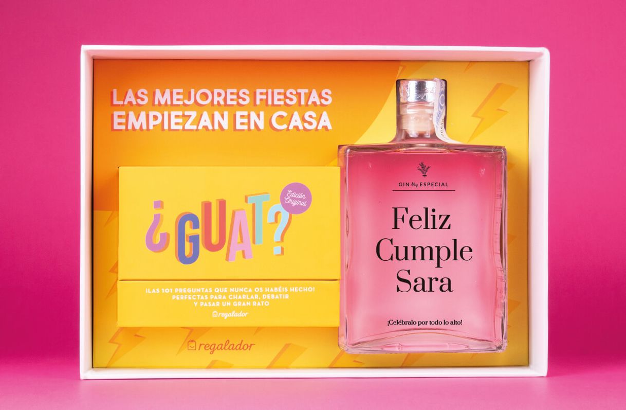 Fashion Kit de fiesta con botella de ginebra premium | Regalador.com