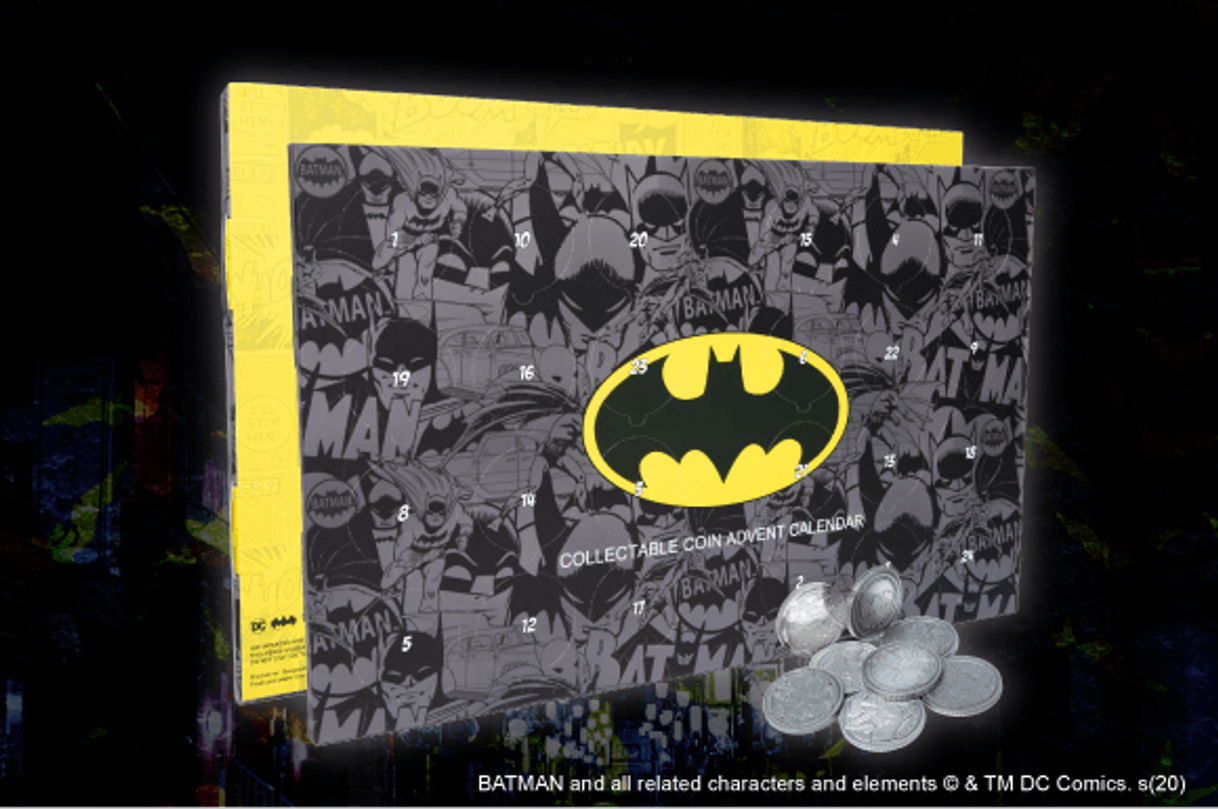 Moda  Edición limitada calendario de adviento monedas Batman