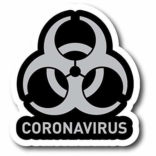 Social Coronavirus - Adhesivo con logotipo divertido de Coronavirus