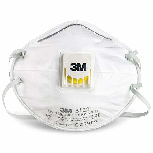 Social Hoyal 3M 8122 Máscara Reutilizable Mascarilla FFP2 N95 para Polvo y Fibra