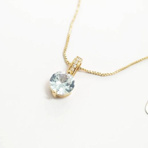 colares de diamante brilhante pingentsfor feminino noivado