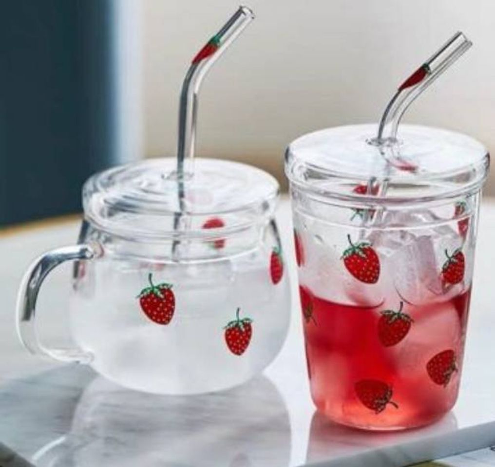 Productos Kawaii Strawberry Glass Cup