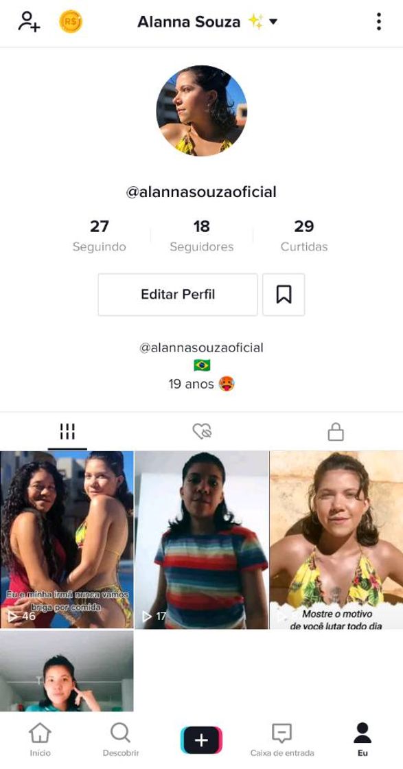 Fashion Minha conta no tik tok 