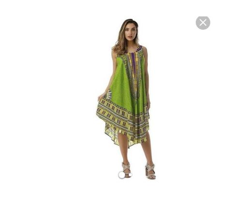 Vestido Largo Verano Mujer Bohemio Camisolas Talla Grande Pareos Gasa Estampado Africano Indio Kaftan Maxi Dress Ropa Piscina Playa Traje de Baño Bikini Cover Up Beachwear Beachdress