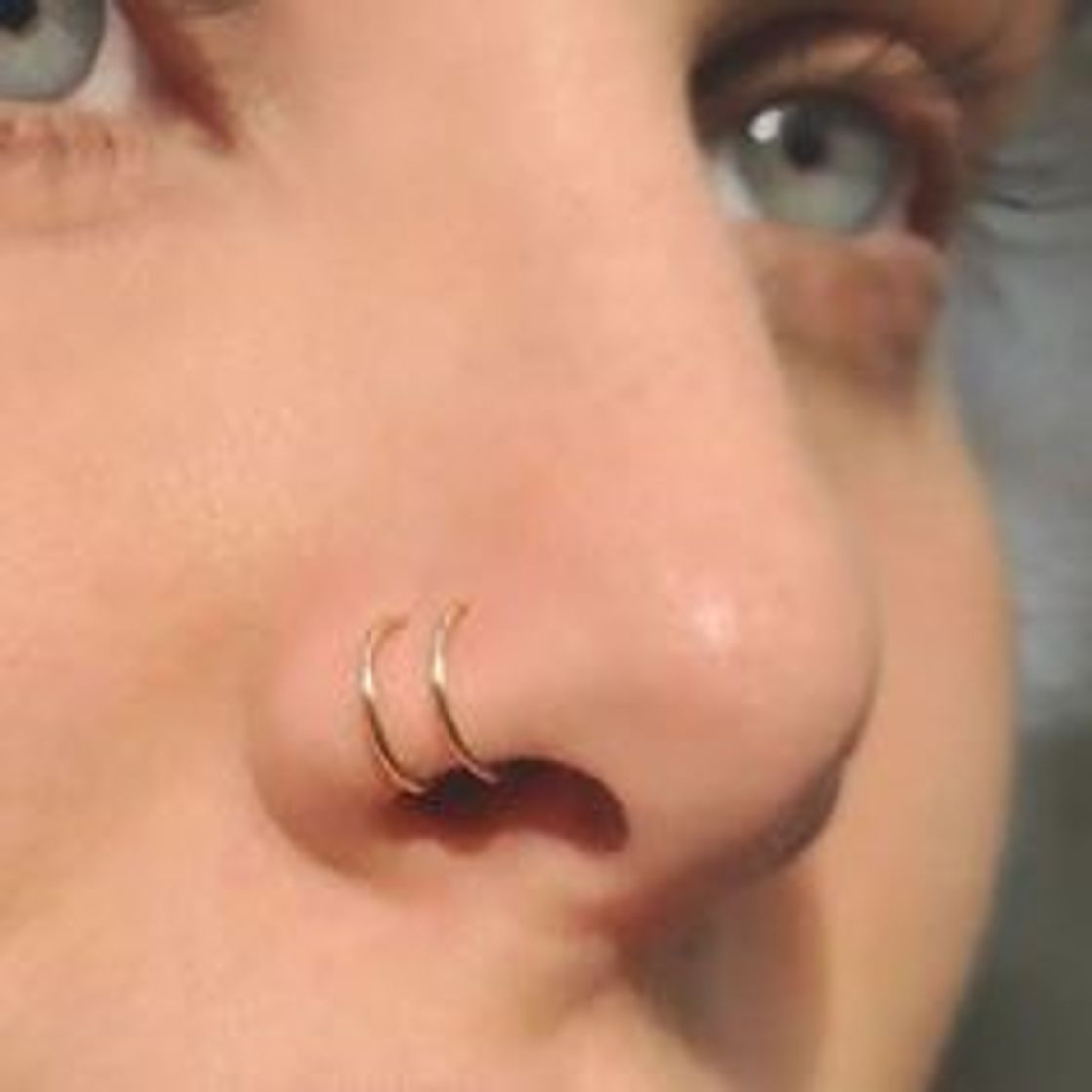 Social Dublo piercing no nariz 👃💎