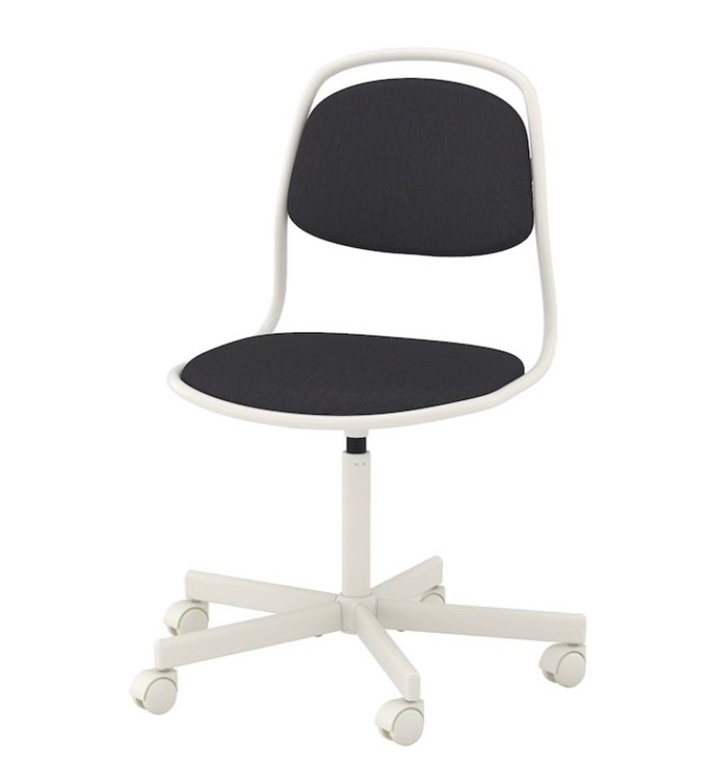 Fashion ÖRFJÄLL Silla giratoria - blanco, Vissle gris oscuro - IKEA