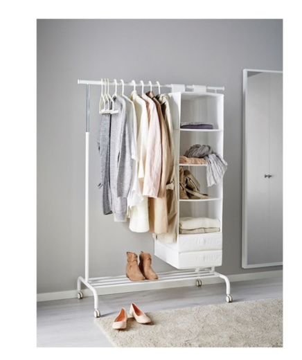 RIGGA Burro para ropa - blanco - IKEA