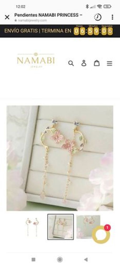 Moda Pendientes flores – Namabi