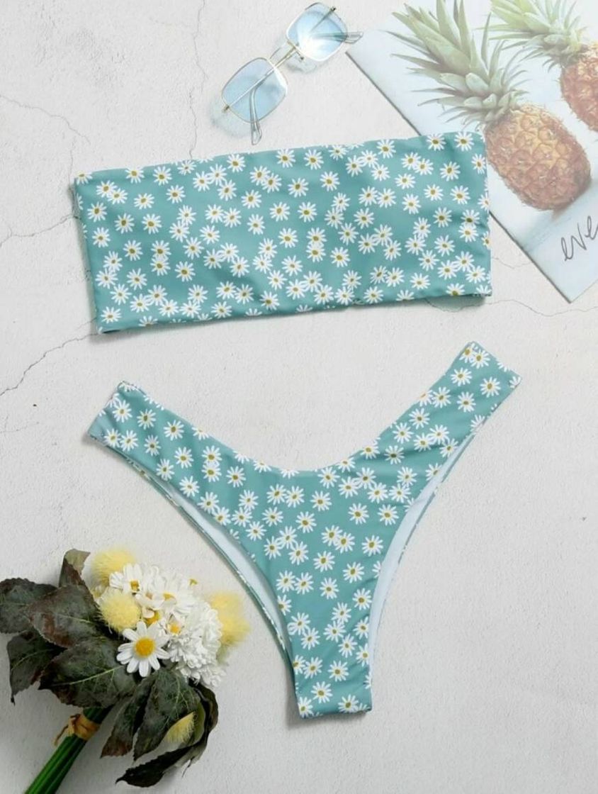 Moda Bikini flores shein