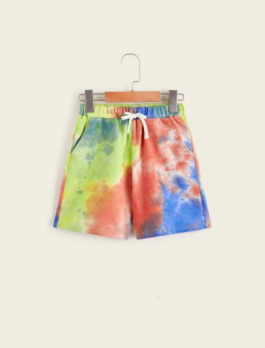 Fashion Pantalón corto tie dye shein