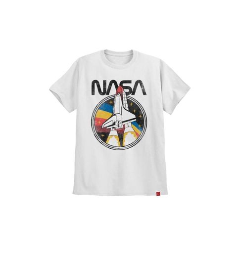 Camiseta branca NASA tumblr 