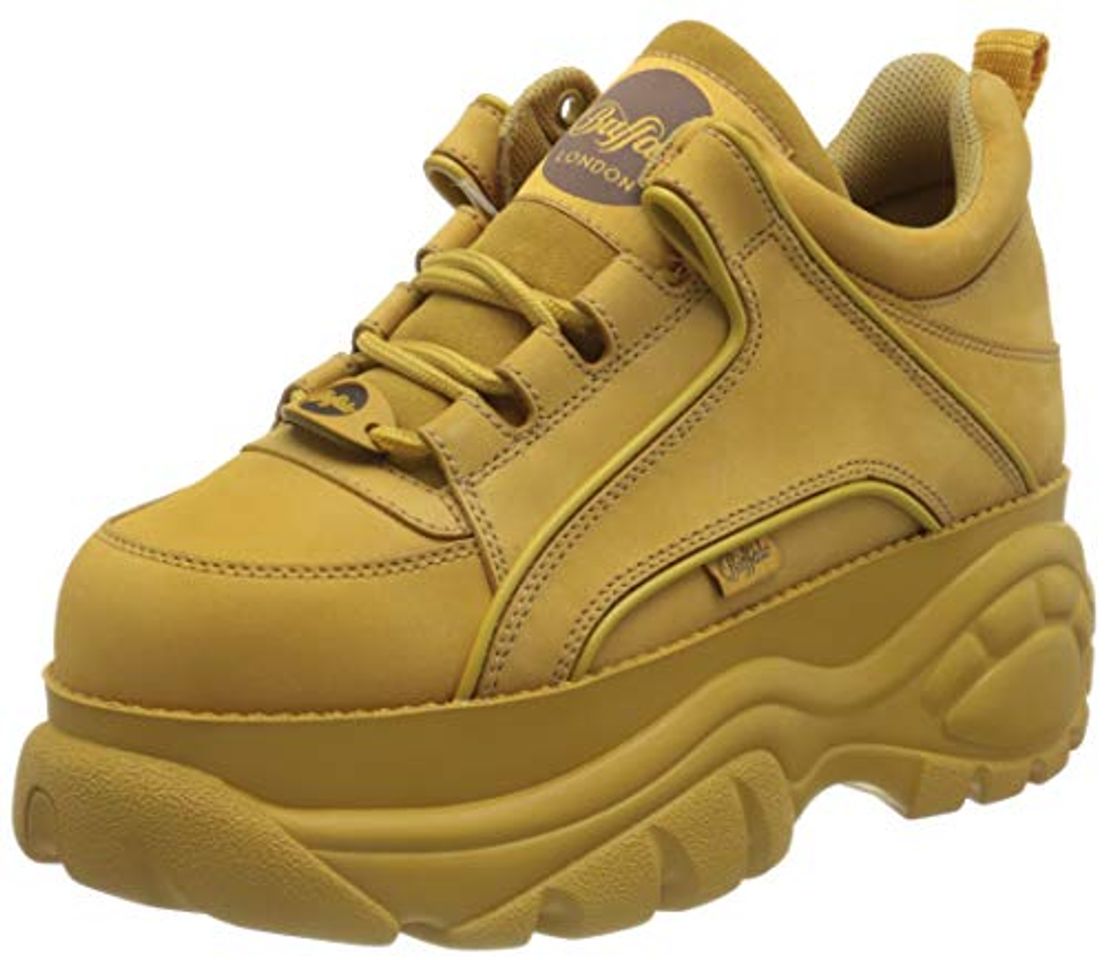 Moda Sneaker BUFFALO Nubuck Beige 1339 Taglia 37