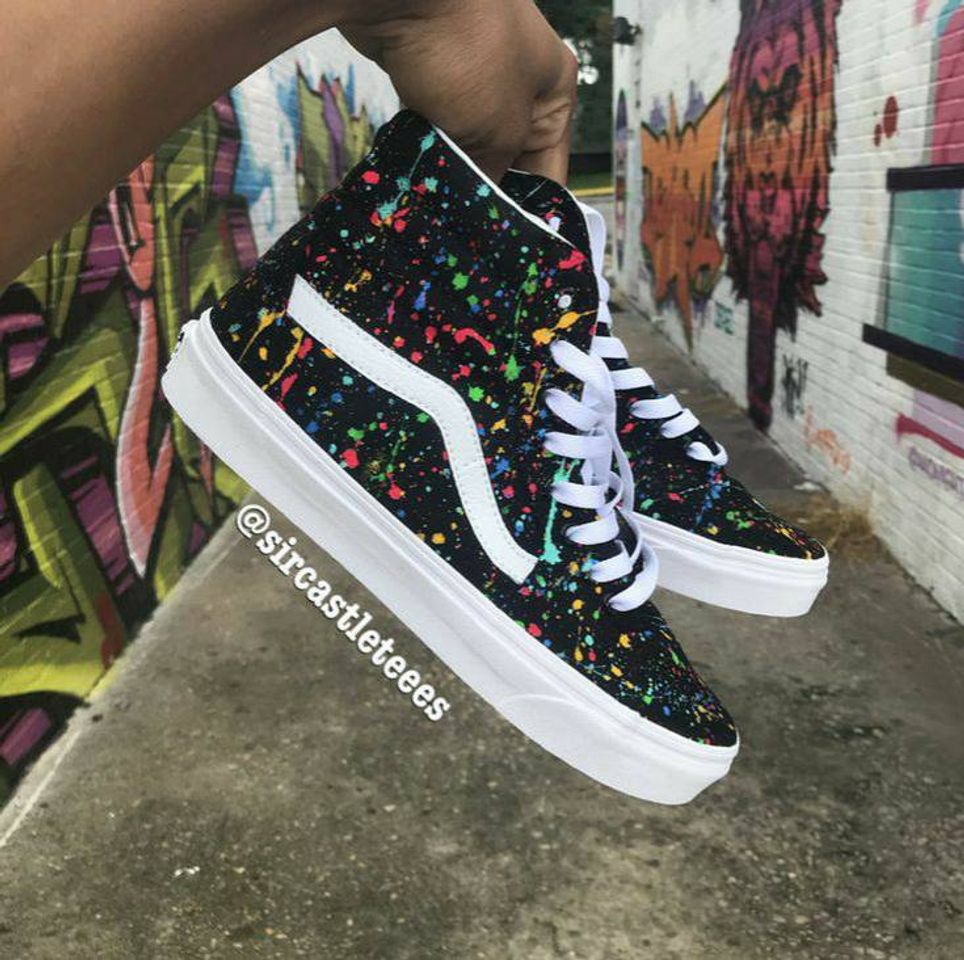 Moda Tênis vans estiloso colorido ❤️🧡💛💚💙💜