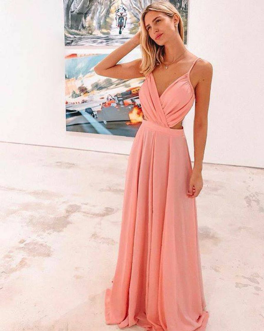 Moda Vestido bibi em chiffon de seda 