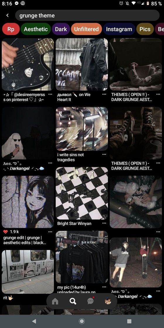 Social grunge theme