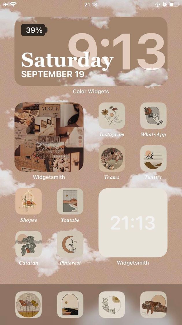 App ↑ Brown theme