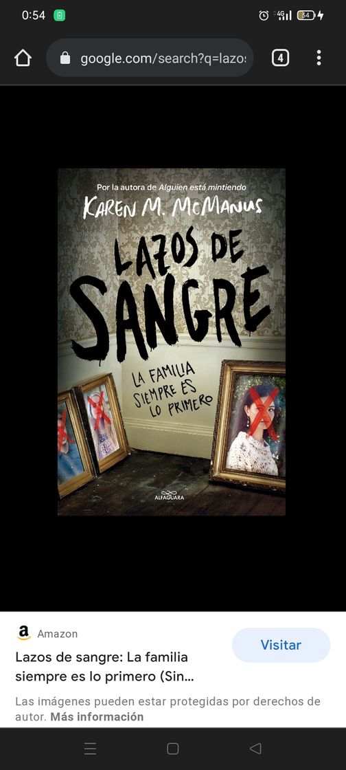 Moda LAZOS DE SANGRE - KAREN M. MCMANUS - 