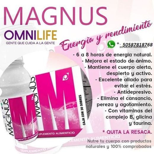 Magnus omnilife vítaminas para energía