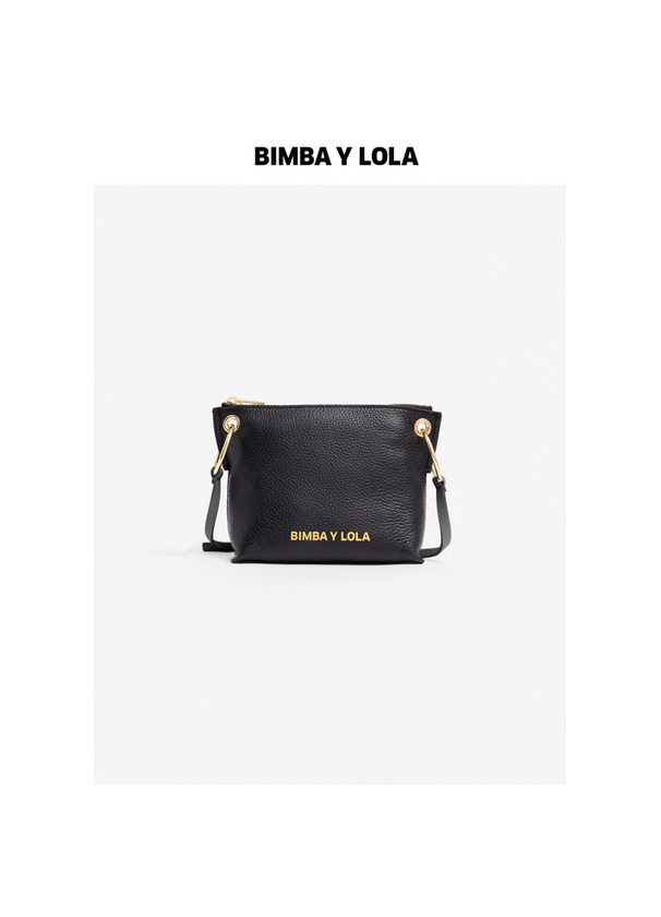 Productos Bolso Bandolera Trapecio piel negro Bimba y Lola