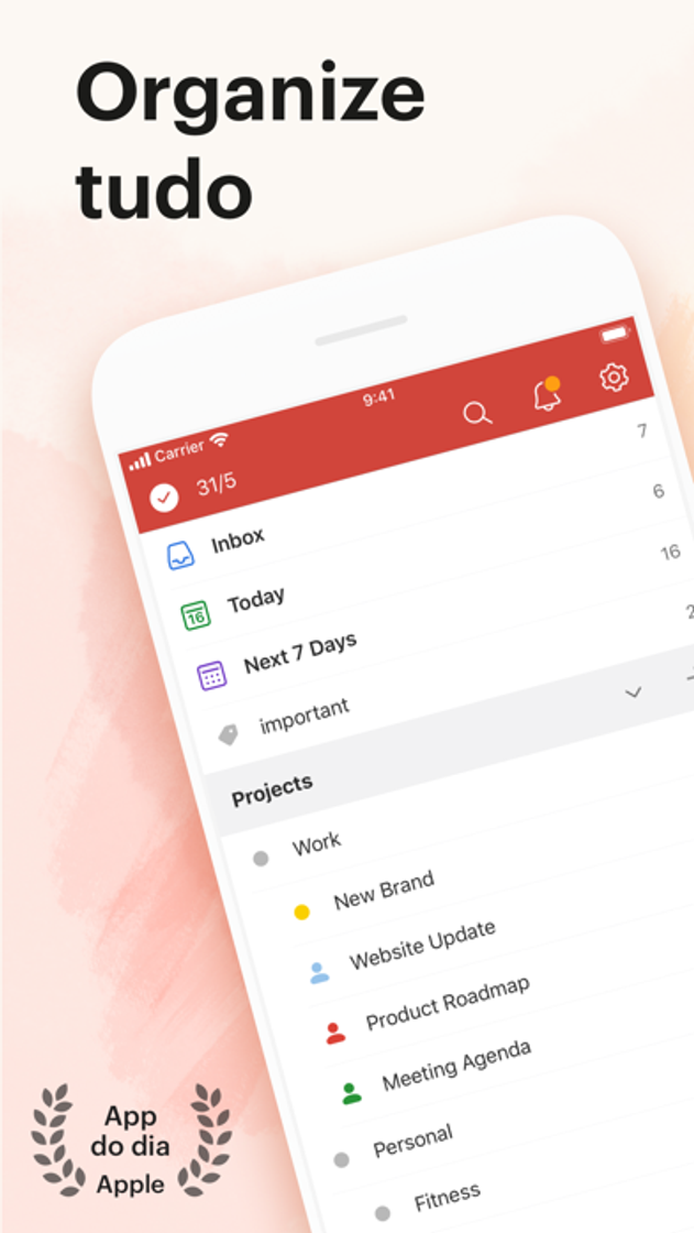 App Todoist: To do list e tarefas 