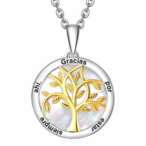 Producto ENGSWA Collar Mujer Plata de Ley 925 Colgante Árbol de la Vida