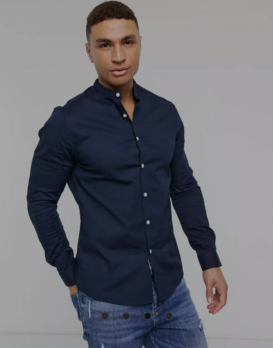 Moda CAMISA CUELLO MAO SÚPER  SLIM   FIT 