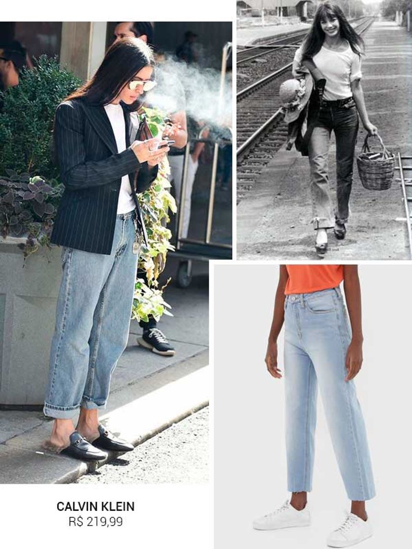 Fashion Calça jeans à la Jane Birkin