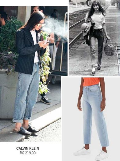 Calça jeans à la Jane Birkin