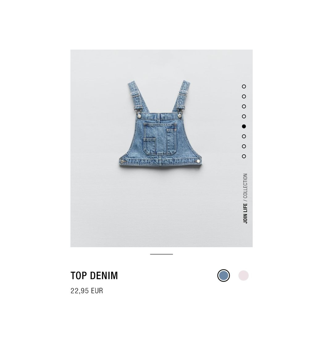 Social Top denim Zara