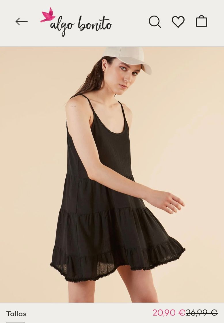 Social Vestido corto volantes