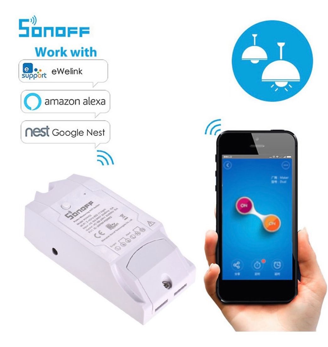 Social SONOFF POWR2- WiFi Smart light switch