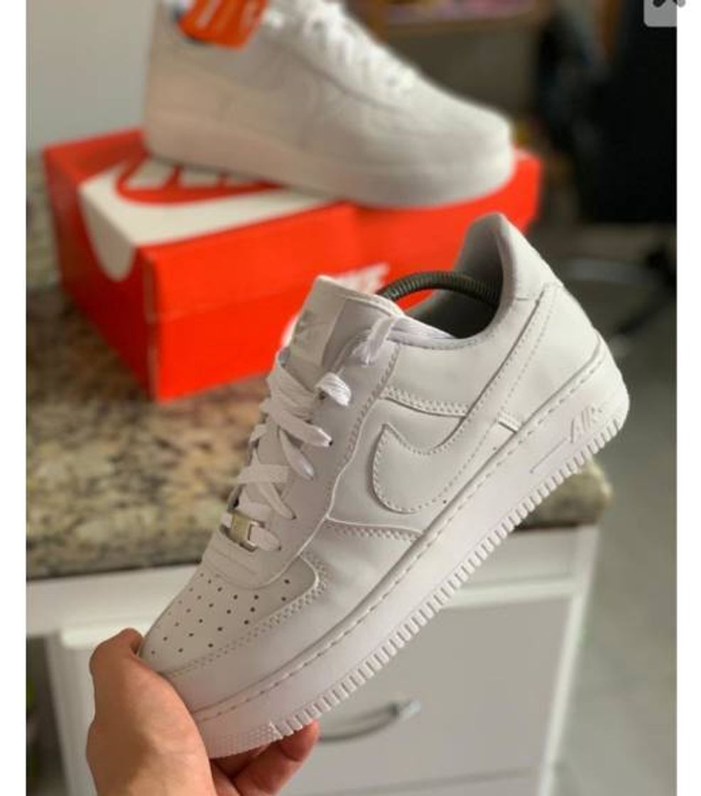 Moda Air Force todo branco cano baixo 