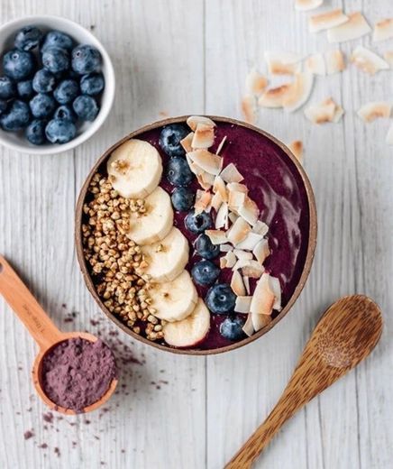 açai bowl de desayuno-   Super sano&nutritivo 🍓