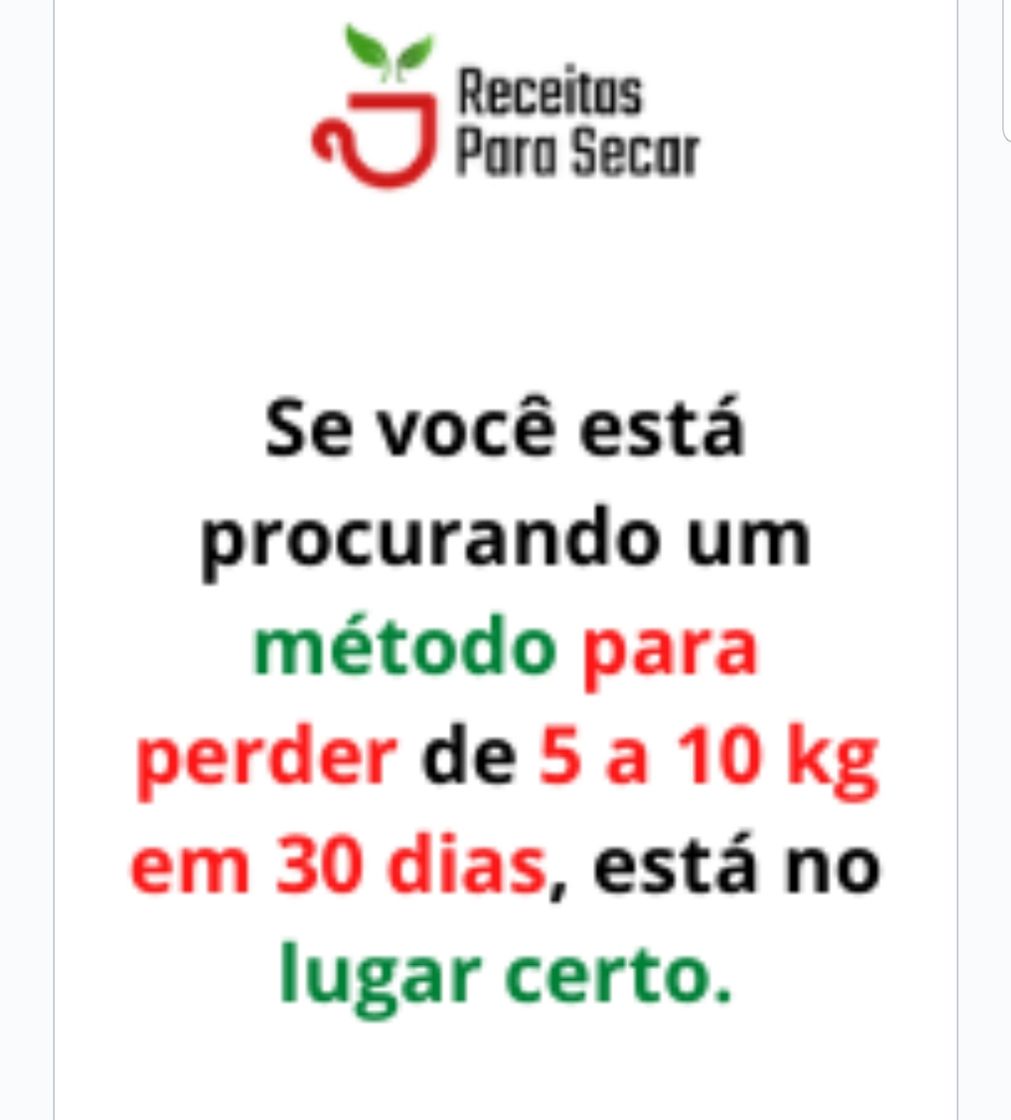 Moda RECEITAS PARA SECAR EM 30 DIAS