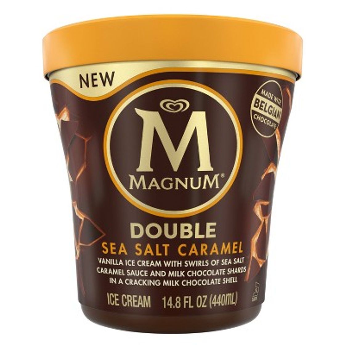 Social Magnum Tub Double Sea Salt Caramel Ice Cream - 14.8oz : Target