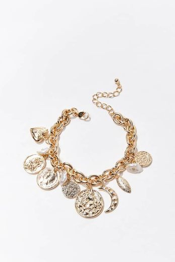 Pulsera con dije de cupido colgante | Forever 21