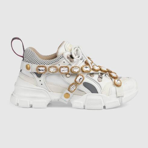 Moda Women's Flashtrek sneaker with removable crystals