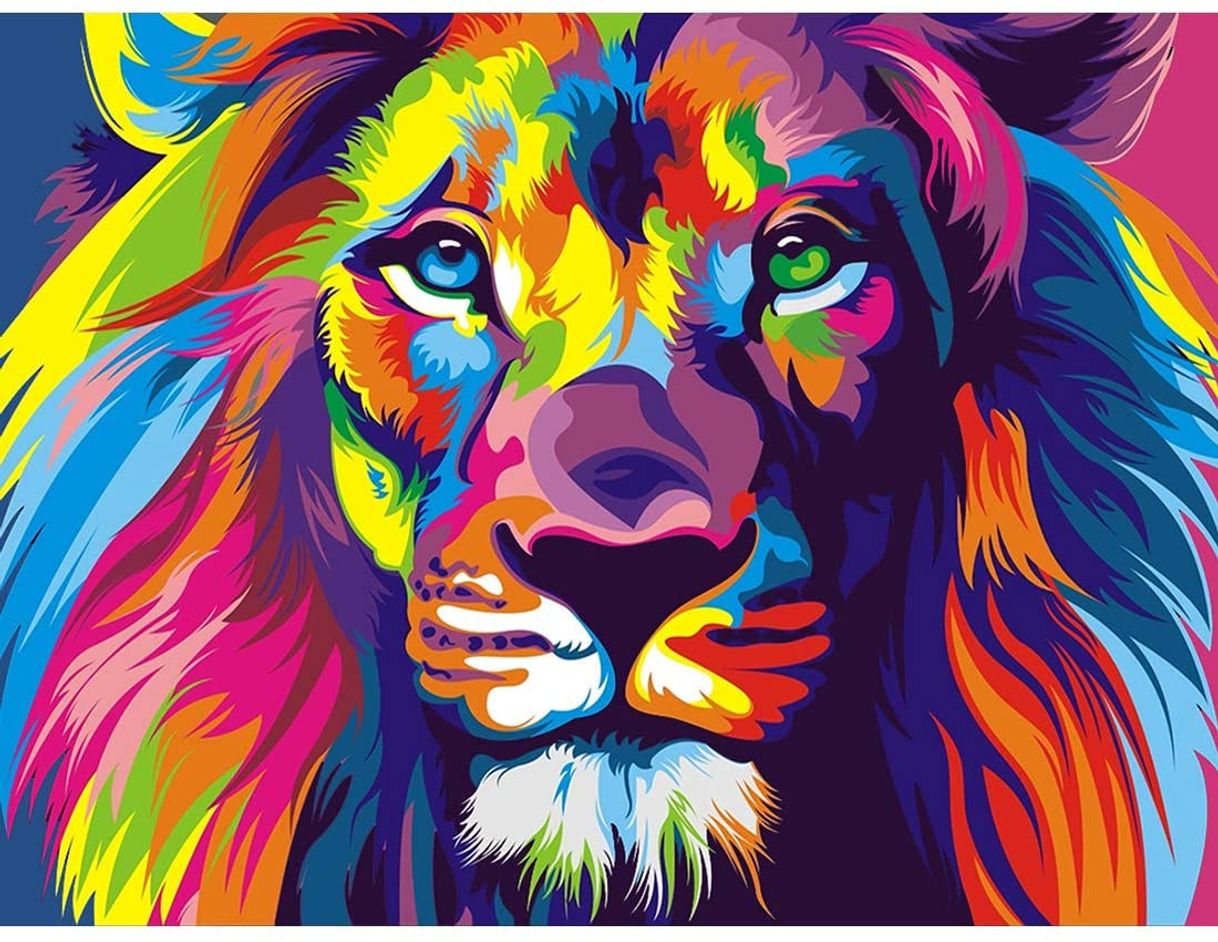 Moda 5D Diamond Painting Lion 